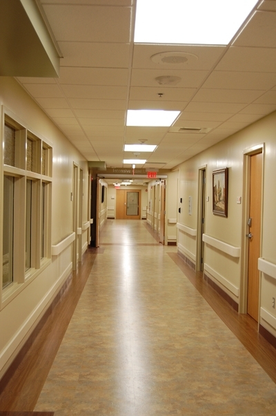 Hallway to ICU